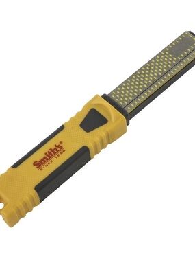 SMITH Smith's Yellow and Black Diamond Sharpening Stone with Handle